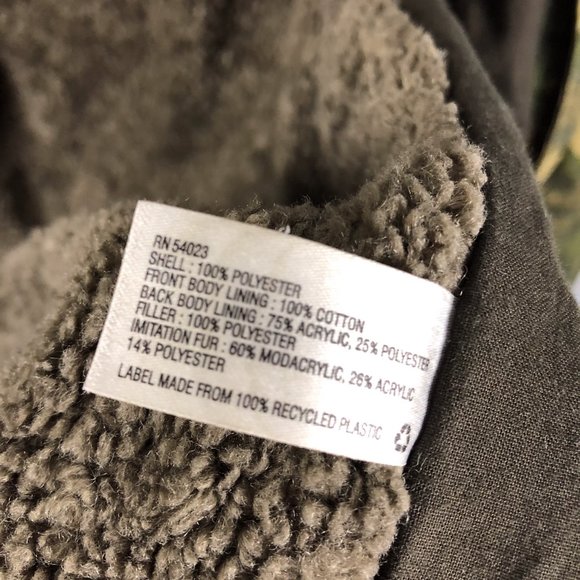 Gap Camouflage Lined Jacket Snow Size Small - Picture 9 of 9